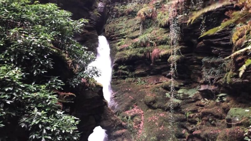St Nectan's unique waterfall